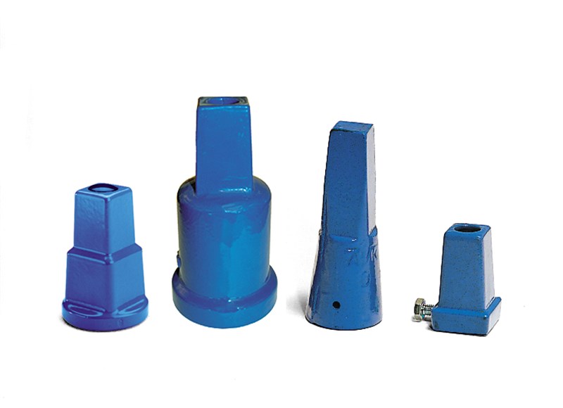 Stem caps protects the top of spindlers, service- and gate valves, various sizes and epoxy coated.